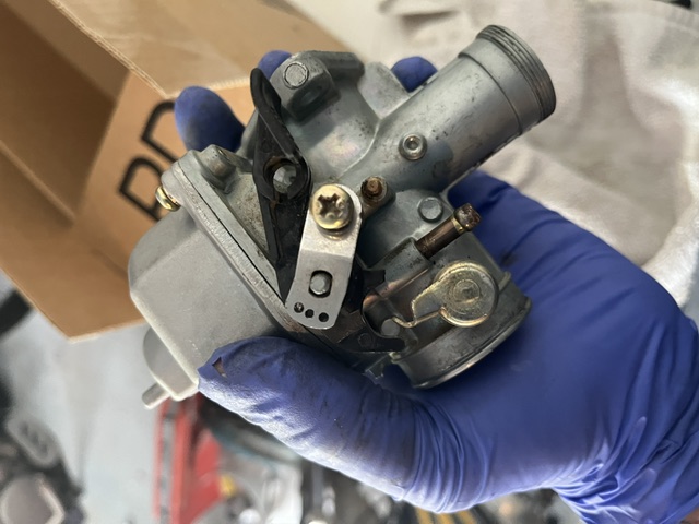 Detailed view of a throttle body component